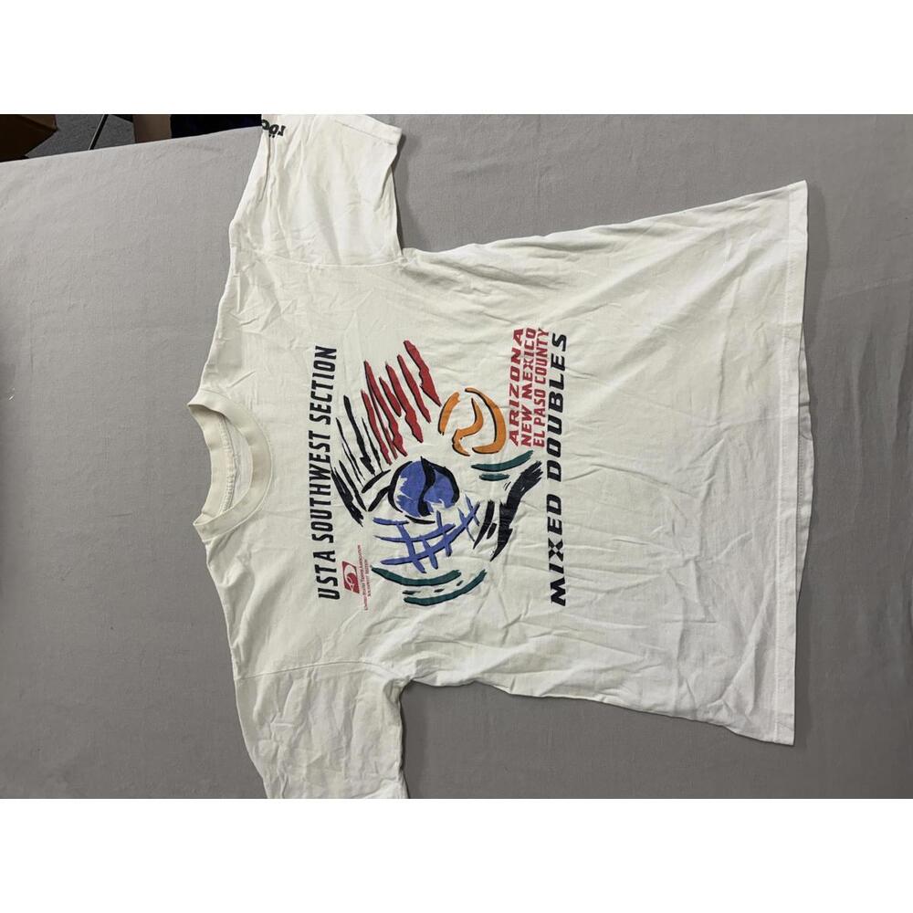 Vintage Tennis Usta Tshirt Southwest Section Mixed Doubles L